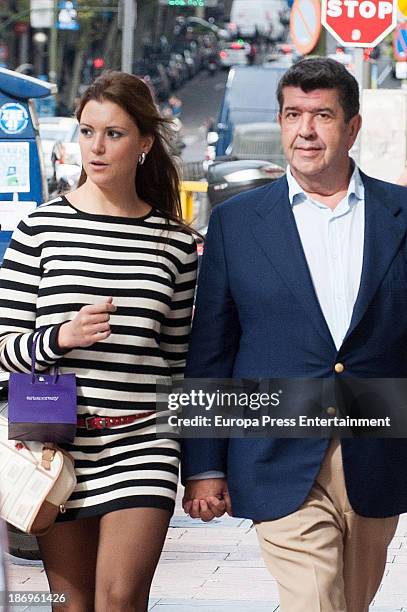 Jose Maria Gil Silgado and Maria Jesus Ruiz are seen on October 21, 2013 in Madrid, Spain.