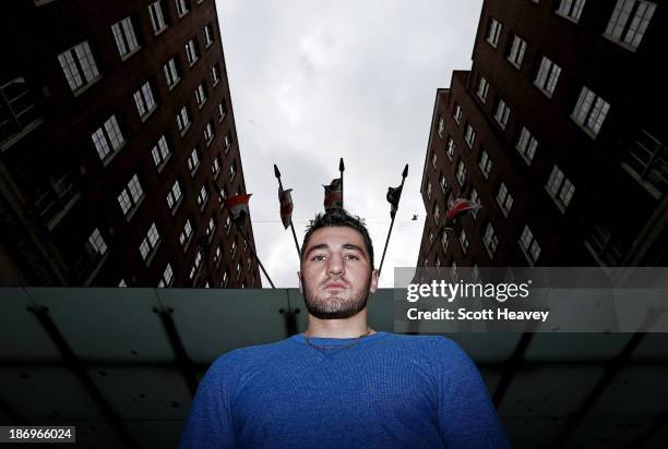 Nathan Cleverly attends a press conference to announce his debut as a Cruiserweight against Australian Daniel Ammann on November 5, 2013 in London,...