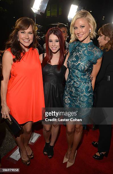 Actors Nikki Deloach, Jillian Rose Reed and Desi Lydic attend the TV Guide Magazine's Hot List Party at Emerson Theatre on November 4, 2013 in...
