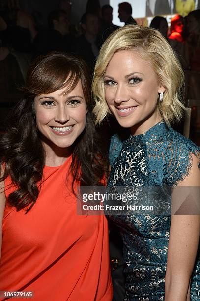 Actors Nikki Deloach and Desi Lydic attendsthe TV Guide Magazine's Hot List Party at Emerson Theatre on November 4, 2013 in Hollywood, California.
