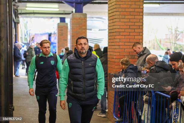 Erol Bulut, Manager of Cardiff City arriving for the Sky Bet Championship match between Sheffield Wednesday and Cardiff City at Hillsborough on...