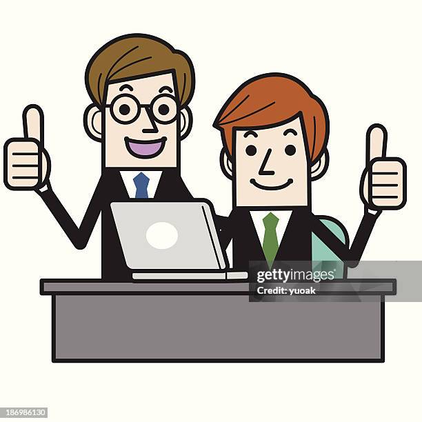 success! - excited computer stock illustrations