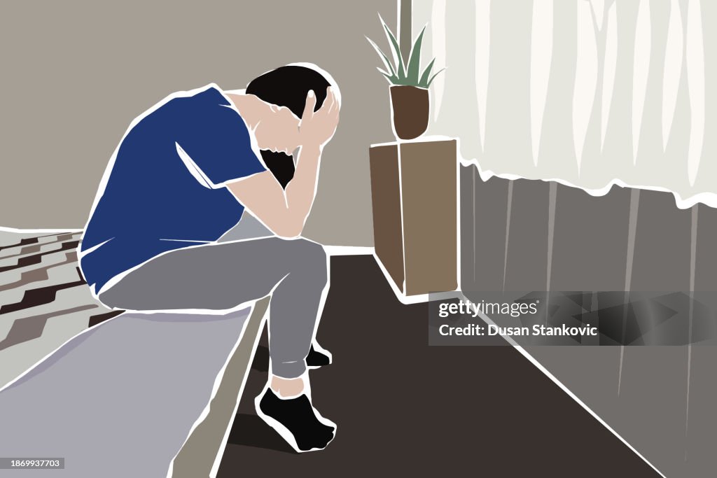 Sad and despaired woman