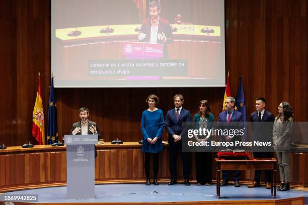 El ministro de Derechos Sociales, Consumo y Agenda 2030, Pablo Bustinduy, preside la toma de posesion de altos cargos del Ministerio de Derechos...