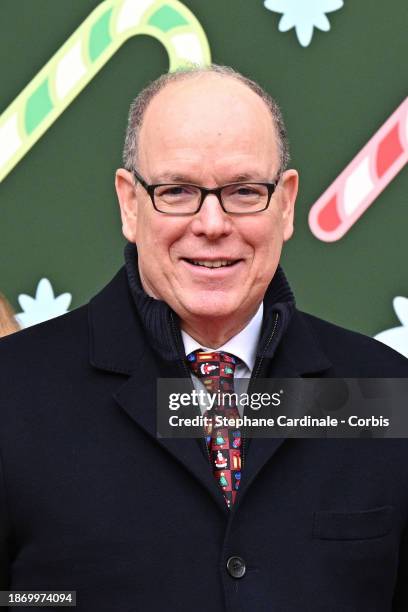 Prince Albert II of Monaco attends the Christmas Tree at Monaco Palace on December 20, 2023 in Monaco, Monaco.