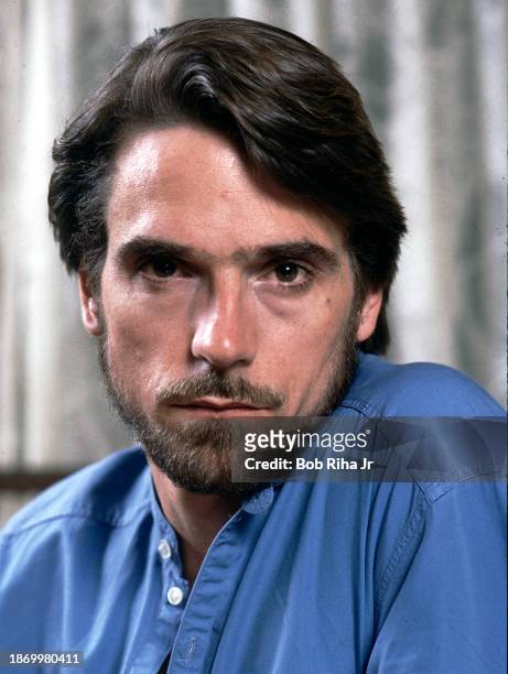 Actor Jeremy Irons portrait, July 10, 1984 in Los Angeles, California.