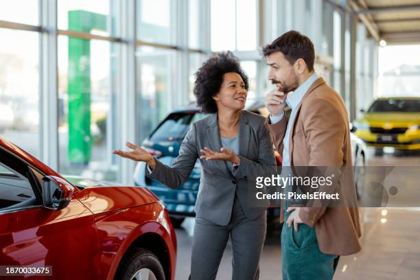 female want to get new auto by husband - persuasion stock pictures, royalty-free photos & images