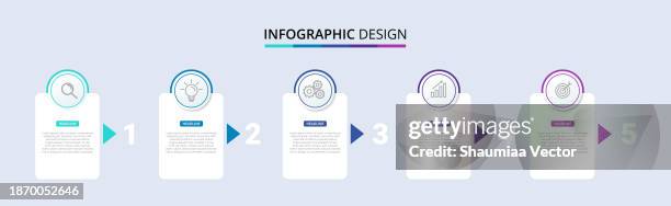 ilustrações de stock, clip art, desenhos animados e ícones de five steps infographic design. information chart in flat design in hexagon shape, isolated on white background - 6 steps