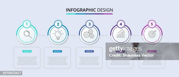 ilustrações de stock, clip art, desenhos animados e ícones de five steps infographic design. information chart in flat design in hexagon shape, isolated on white background - 6 steps