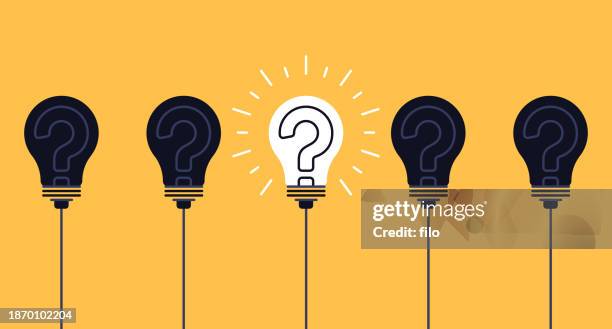 Question Getty Hanging Lightbulb Question Mark Asking Concept High-Res Vector Graphic ...