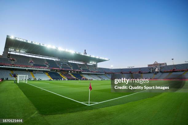 General view inside the stadium prior to the LaLiga EA Sports match between FC Barcelona and UD Almeria at Estadi Olimpic Lluis Companys on December...