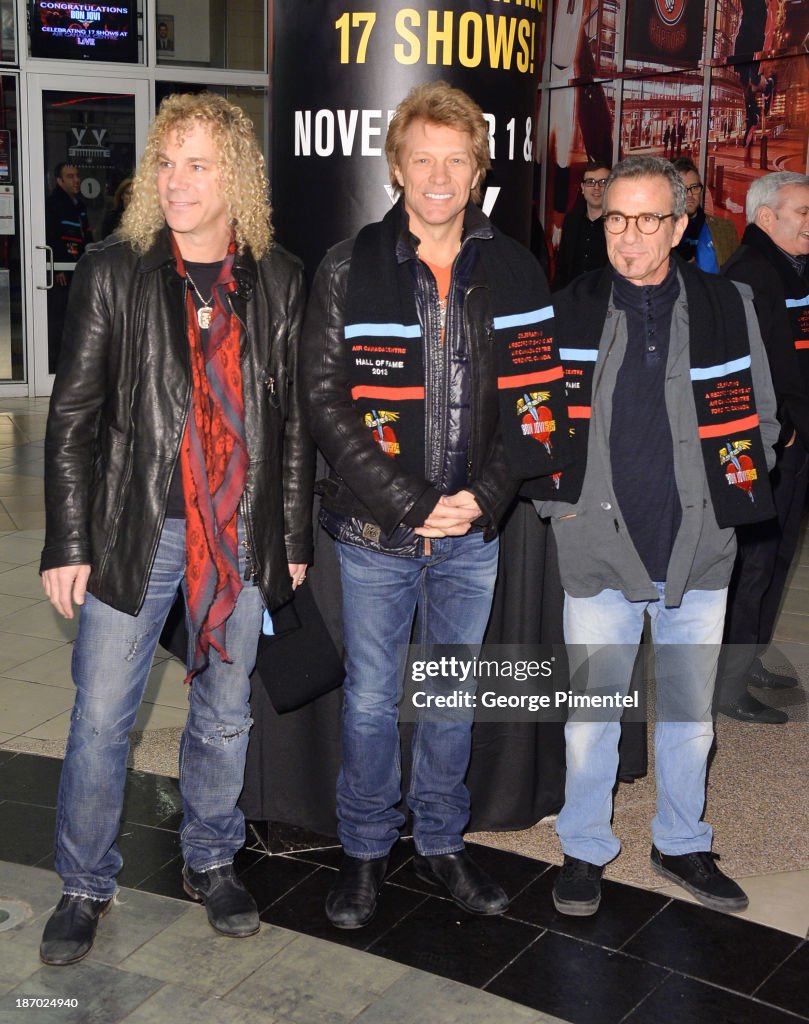 Bon Jovi Receives Inaugural Induction Into Air Canada Centre's Hall Of Fame