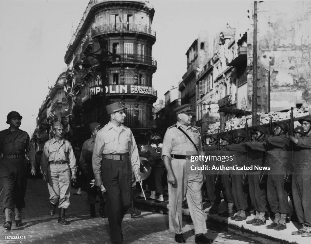 World War II - French Troop Inspection, Toulon