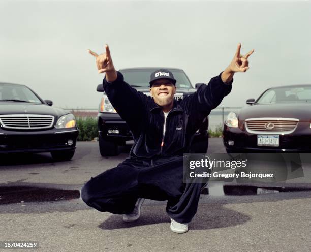 Rapper Redman of the hip-hop group, the Wu-Tang Clan in June 2002 in Staten Island, New York.