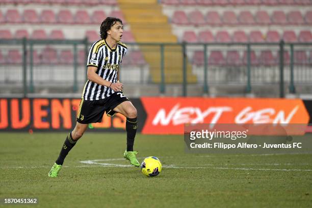 Martin Palumbo of Juventus during the Serie C match between Juventus Next Gen and Vis Pesaro at Stadio Giuseppe Moccagatta on December 23, 2023 in...