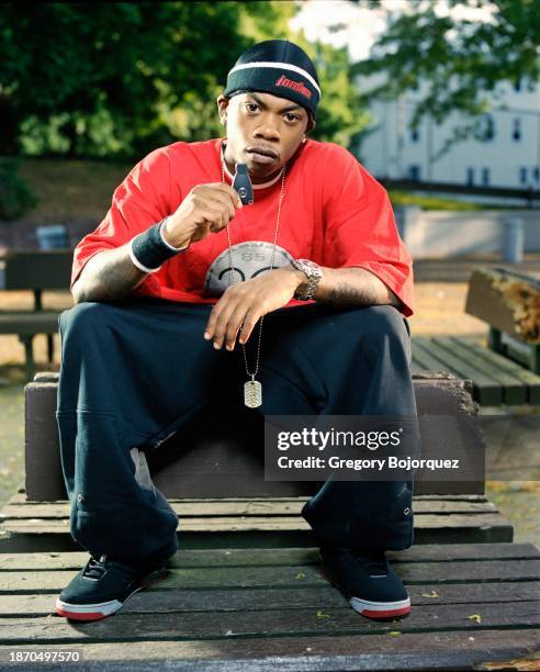 Rapper J-Hood of the hip-hop group, D-Block in May 2005 in Yonkers, New York.