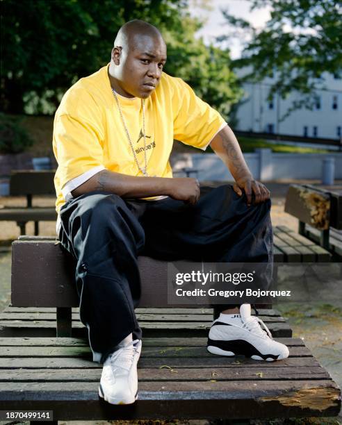 Rapper Jadakiss of the hip-hop group, D-Block in May 2005 in Yonkers, New York.