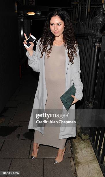 Eliza Doolittle sighting at Annabels Berkeley Square on November 5, 2013 in London, England.