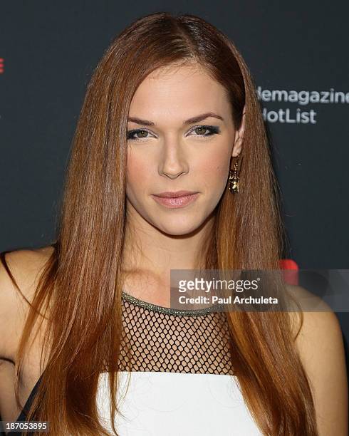 Actress Amanda Righetti attends TV Guide magazine's annual Hot List Party at The Emerson Theatre on November 4, 2013 in Hollywood, California.