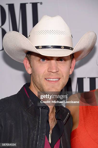 Musician Justin Moore attends the 61st annual BMI Country awards on November 5, 2013 in Nashville, Tennessee.