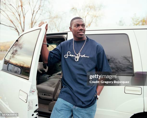 Wide receiver Terrell Owens in March, 2000 in Milpitas, California.