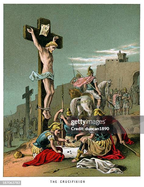 ilustrações, clipart, desenhos animados e ícones de cruscificação - the crucifixion