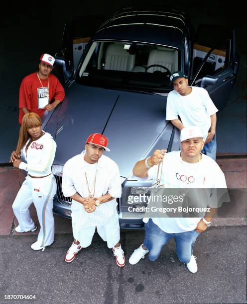 Rappers Prospect, Remy Ma, Tony Sunshine, Fat Joe and Triple Seis of the hip-hop group the Terror Squad in 2005 in Alpine, New Jersey.