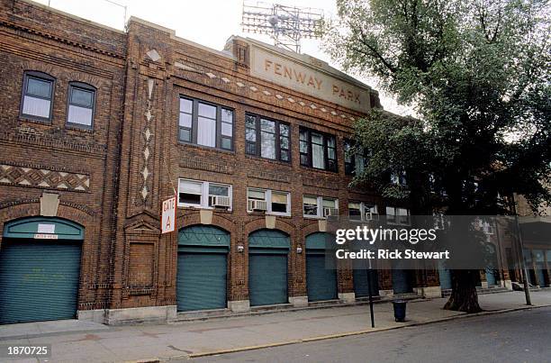 General view of outside Fenway Park in Boston, Massachusetts.