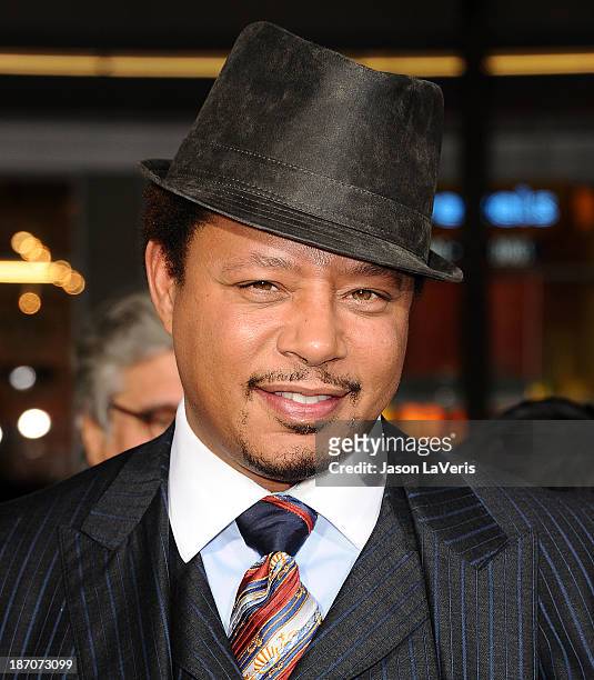 Actor Terrence Howard attends the premiere of "The Best Man Holiday" at TCL Chinese Theatre on November 5, 2013 in Hollywood, California.