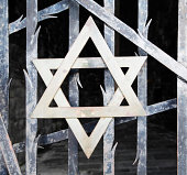 Jewish star on a Fence