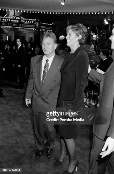 Fred Tillman and Kelly McGillis attend the local premiere of "At First Sight" at the Mann Bruin Theatre in the Westwood neighborhood of Los Angeles,...