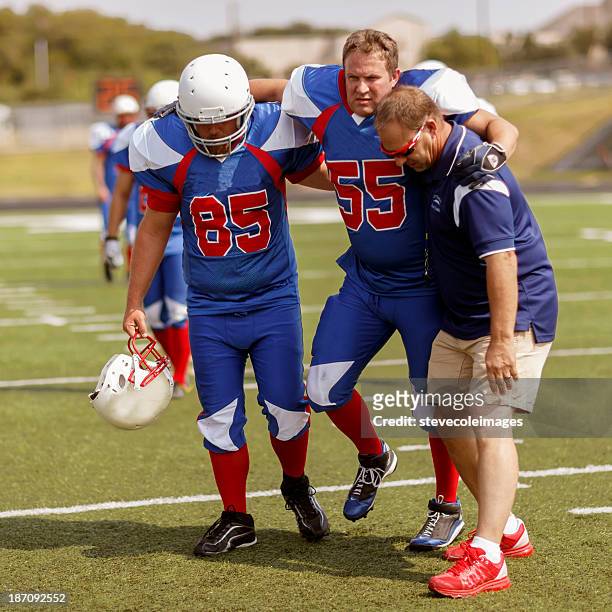 injured football player - ankle stock pictures, royalty-free photos & images