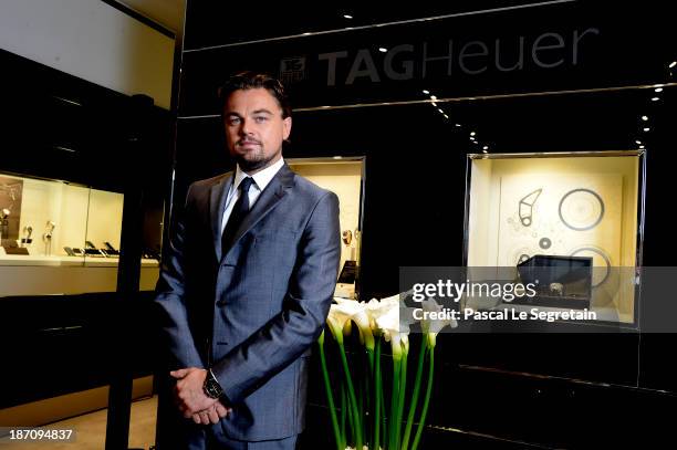 Leonardo DiCaprio attends the Opening of the TAG Heuer New Boutique, Followed By An Evening Celebrating 50 years of Carerra In Pavillon Vendome on...