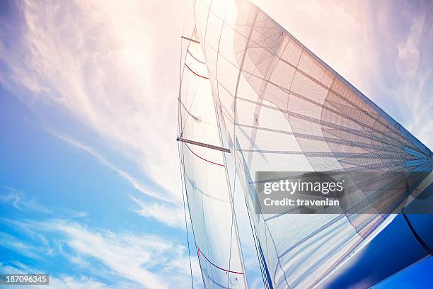 navegue fundo - vela parte de navio - fotografias e filmes do acervo