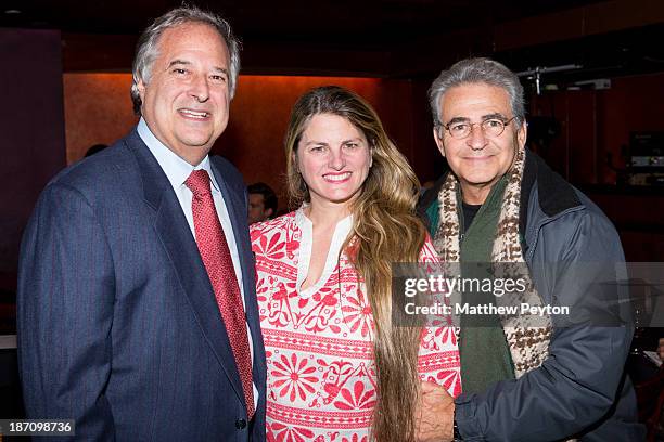 Stewart F. Lane - aka Mr. Broadway, Bonnie Comley, and Paul Kreppel attend the Emerson College Showcase 2013 hosted by Stewart F. Lane - aka "Mr....