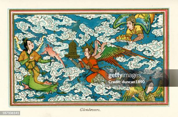 stockillustraties, clipart, cartoons en iconen met glendoveers - hindoeïstische god