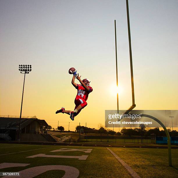 football player - touchdown stock pictures, royalty-free photos & images