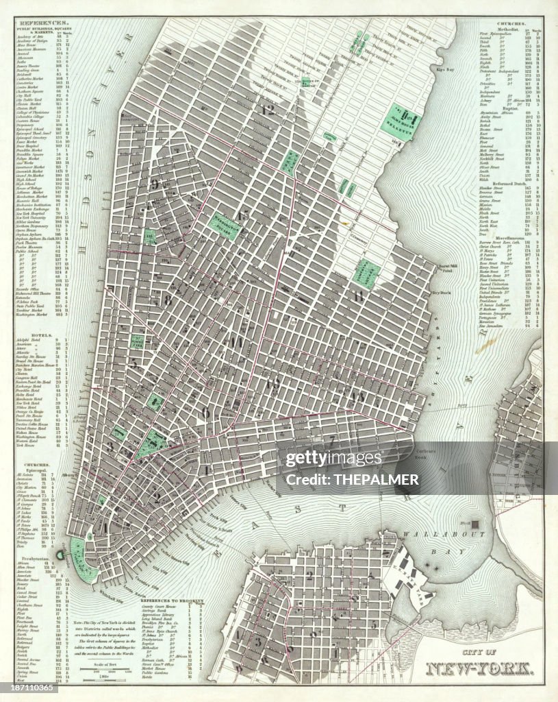 1836 carte de new york