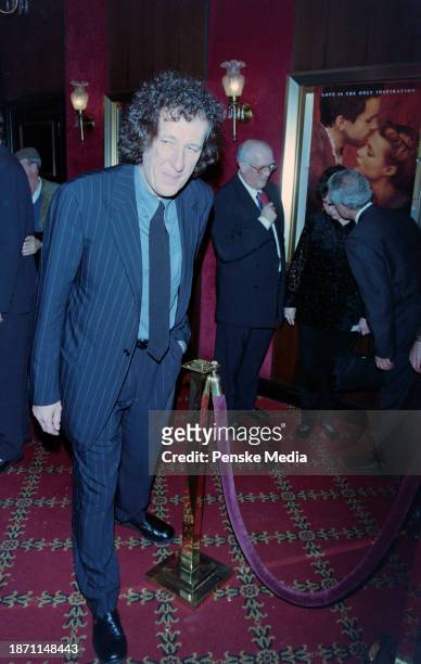 Geoffrey Rush attends the local premiere of "Shakespeare in Love" at the Ziegfeld Theatre in New York City on December 3, 1998.