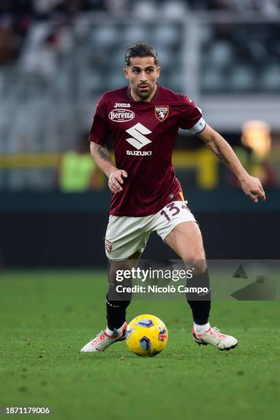 Ricardo Rodriguez of Torino FC in action during the Serie A football match between Torino FC and Udinese Calcio. The match ended 1-1 tie.