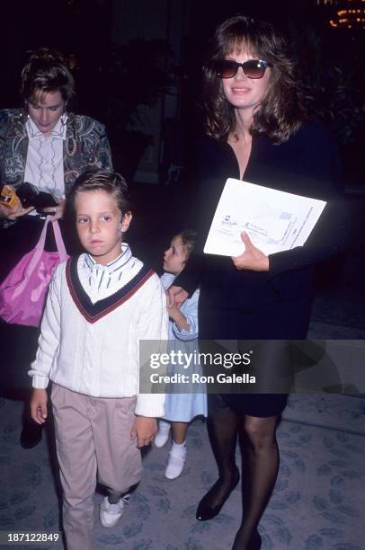 Actress Jaclyn Smith, daughter Spencer Richmond and son Gaston Richmond attend the Inner Circle for Los Angeles Childrens Museum's Sixth Annual...