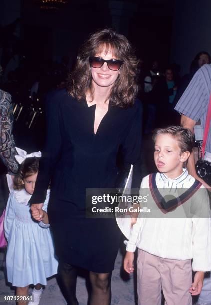 Actress Jaclyn Smith, daughter Spencer Richmond and son Gaston Richmond attend the Inner Circle for Los Angeles Childrens Museum's Sixth Annual...