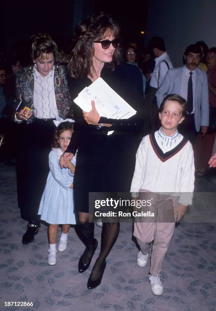 Actress Jaclyn Smith, daughter Spencer Richmond and son Gaston Richmond attend the Inner Circle for Los Angeles Childrens Museum's Sixth Annual...