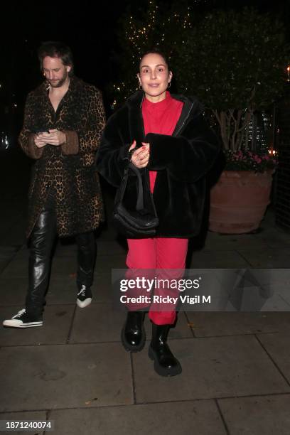 Noomi Rapace seen attending party at Broadwick Soho on December 20, 2023 in London, England.