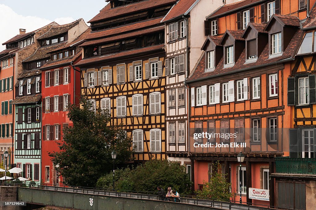 Canal and half-timbered houses