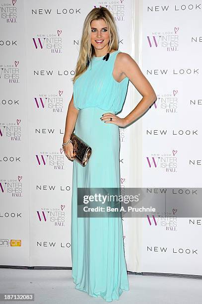 Ashley James attends the New Look Winter Wishes Charity Ball at Battersea Evolution on November 6, 2013 in London, England.