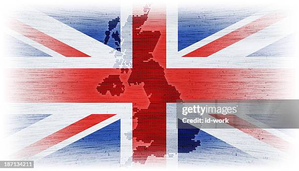 Uk 190 Uk Flag Map High Res Illustrations - Getty Images