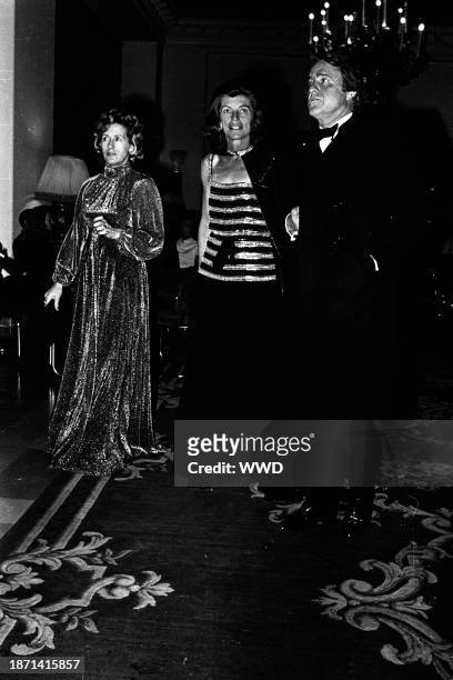 Sargent and Eunice Shriver and Dorothy Tubridy attend the premiere of the Alvin Ailey dance group, hosted by the Shrivers at the Palais des Sports on...