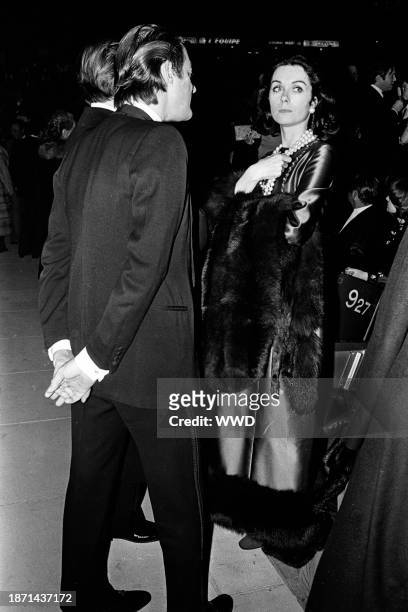 Guests attend the premiere of the Alvin Ailey dance group, hosted by ex-ambassador Sargent Shriver and his wife Eunice at the Palais des Sports on...