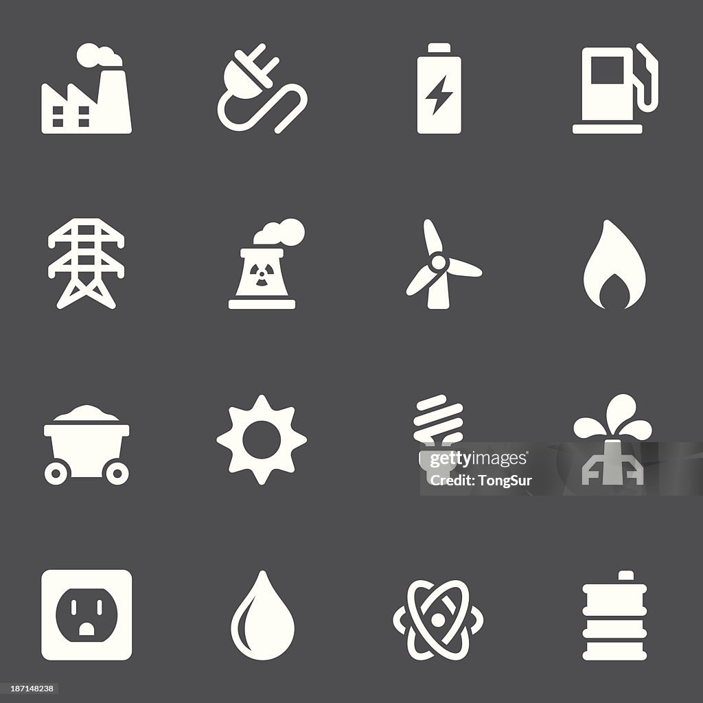 Energy Icons - White Series